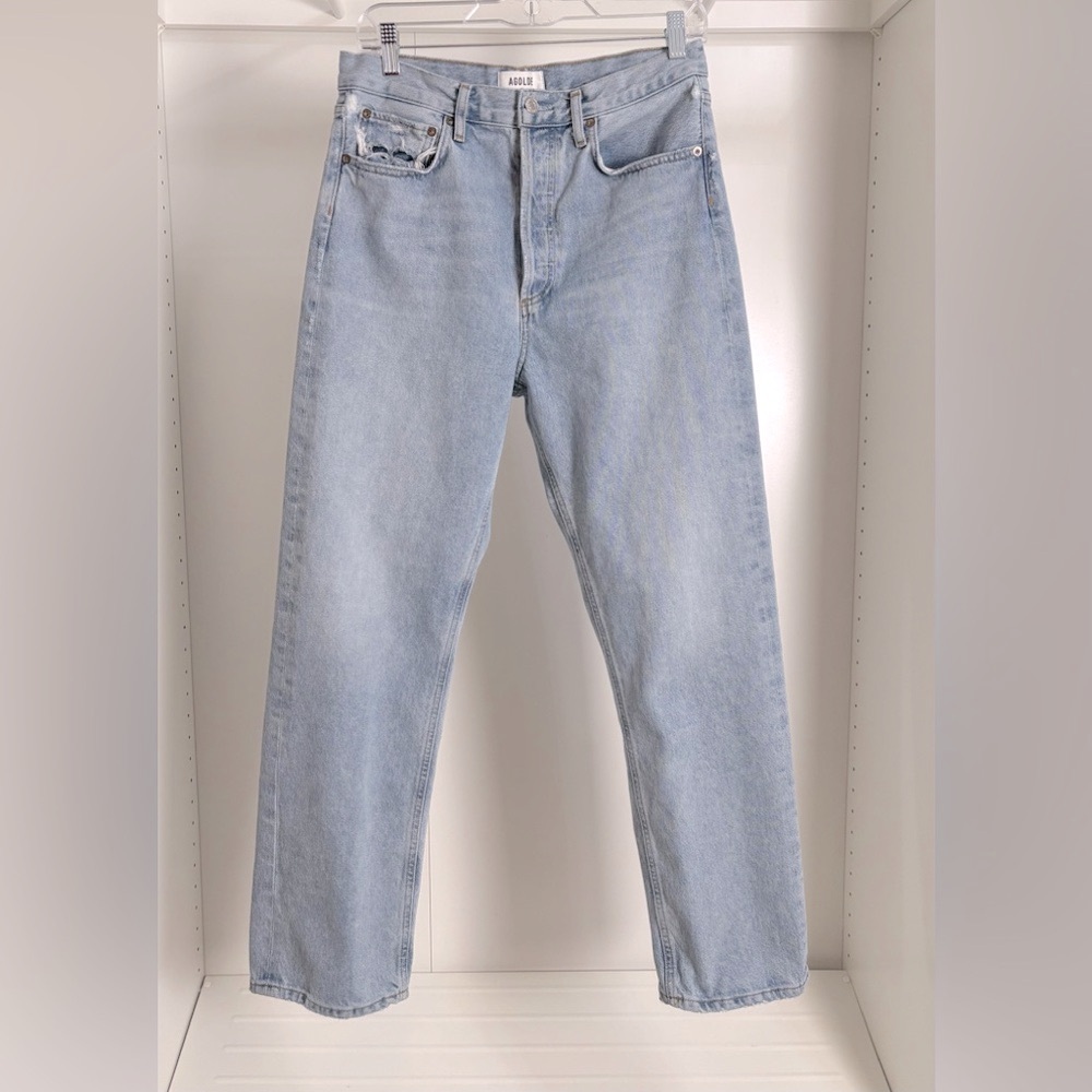Agolde High Rise Light Blue Jeans